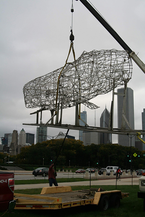 whale sculpture