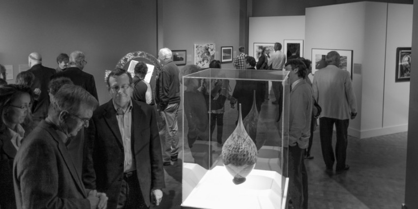 PHOTO BY DOUG LEUNIG Oct. 20, 2012, was the grand opening for Peoria Riverfront Museum. To celebrate the event, the museum hosted the very first fine art exhibition of local artists in the “CIAO and Friends Invitational.” Many people credit this event with helping the explosion of interest in the arts in central Illinois. 