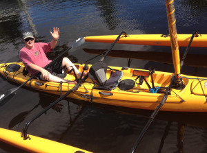 PHOTO BY SUE ARNHOLT Terry Cassidy in better times, boating last November in Florida. Today, Cassidy has been forced from the ministry and not been afforded the opportunity to defend himself.  