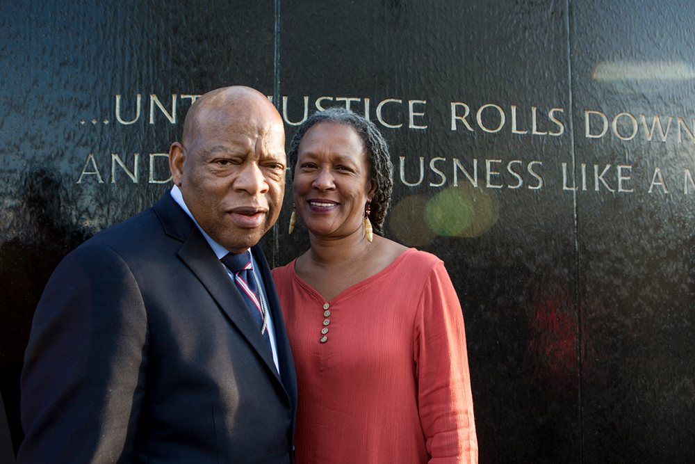 John Lewis and Lecia Brooks